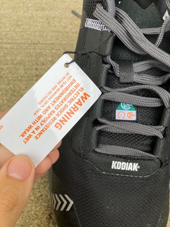 Kodiak Mens Quicktrail Low Nano Composite Toe Athletic Safety Work Shoe 10.5 BLK main image 7